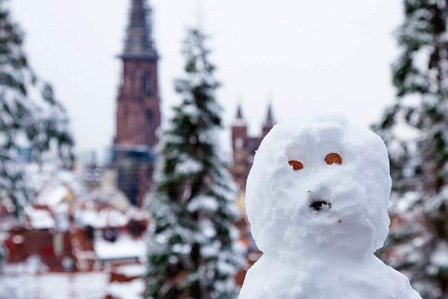 Fotos: Der erste Schnee in Freiburg