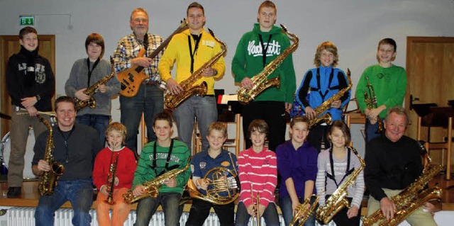 Coole Musik und ein cooler Name: die jungen Musiker aus Bond&#8217;s Big Band  | Foto: Mink