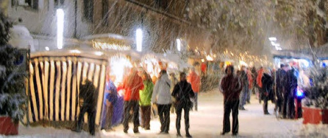 Auf dem Rheinfelder Christkindlemarkt ...phre und vorweihnachtliche Stimmung.   | Foto: Julia Jacob