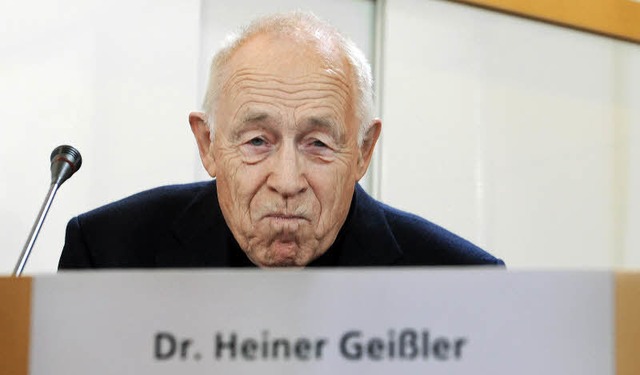 Heiner Geiler soll Stuttgart befrieden.  | Foto: DPA