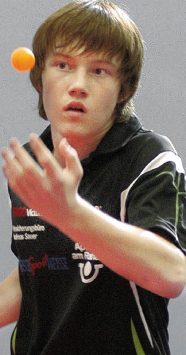 Maikel Sauer gehrt in der Kategorie  ...ten Tischtennisspielern Deutschlands    | Foto: m. Kaufhold