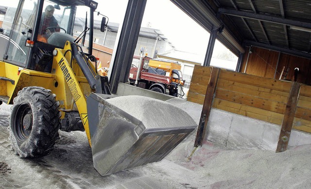 Noch hat der Bau- und Gartenbetrieb ge...der Winter hat ja auch  erst begonnen.  | Foto: fssel