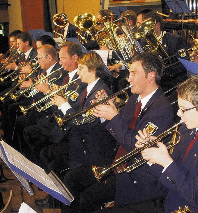 Die Stadtmusik Brunlingen bot beim  H...ert etliche Stcke auf hohem  Niveau.   | Foto: Maier