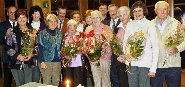 Fr langjhrige Zugehrigkeit zum Sozi...er des Ortsverbandes Oberried geehrt.   | Foto: Barbara Odrich-Rees