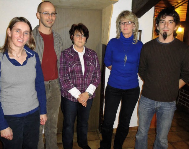 Der Vorstand der Maronizunft mit Petra... und Michael Martin (von links).        | Foto: Hansjrg Bader