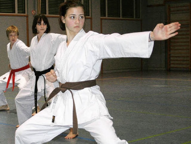 Fest im Blick hat Samantha Steuer sowo... das mit einer Silbermedaille belohnt.  | Foto: m. Faller