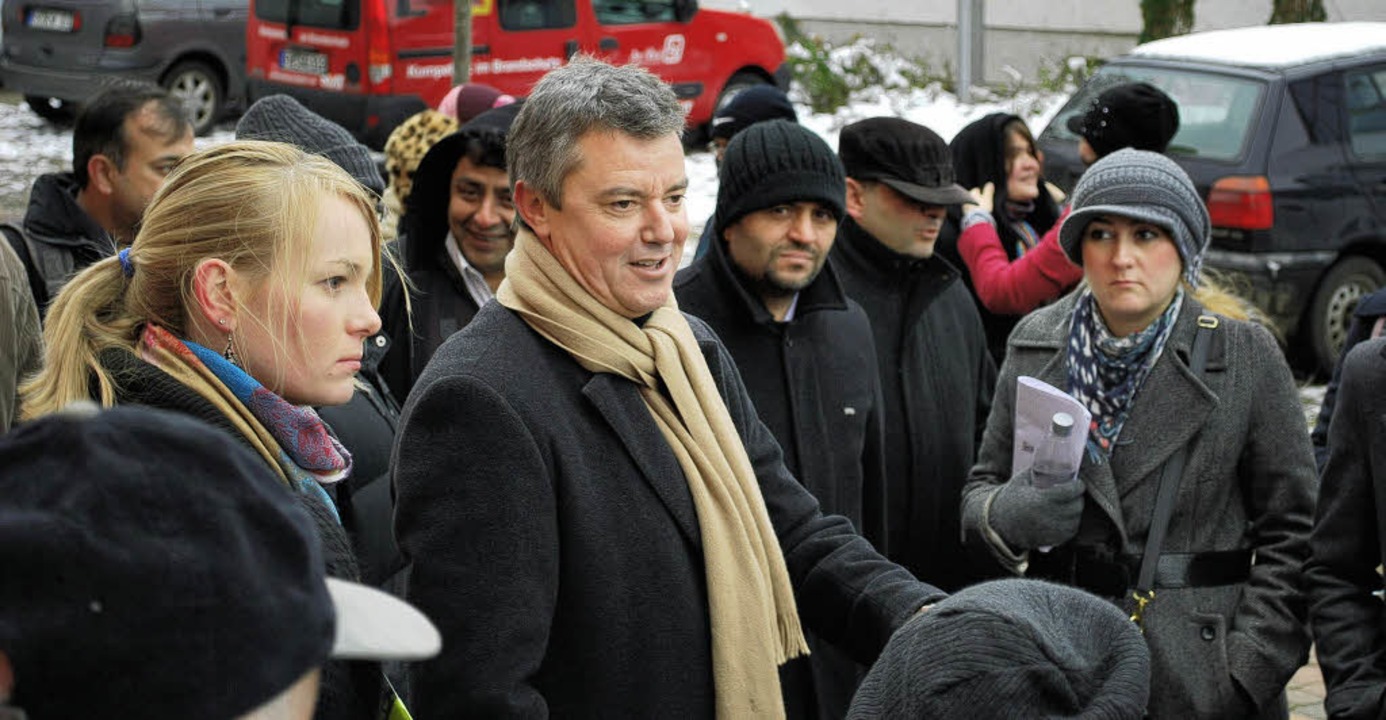 Brgermeister Volker Kieber freute sic...orfrundgang durch Gottenheim zeigten.   | Foto: axel drber