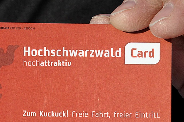 Geht heute an den Start: die Hochschwarzwald-Card  | Foto: DPA