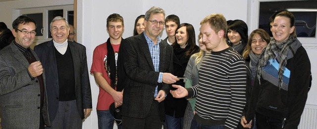 Die Katholische Jugend Orschweier freu...Benjamin Jger vom KJG- Leitungsteam.   | Foto: Michael Masson