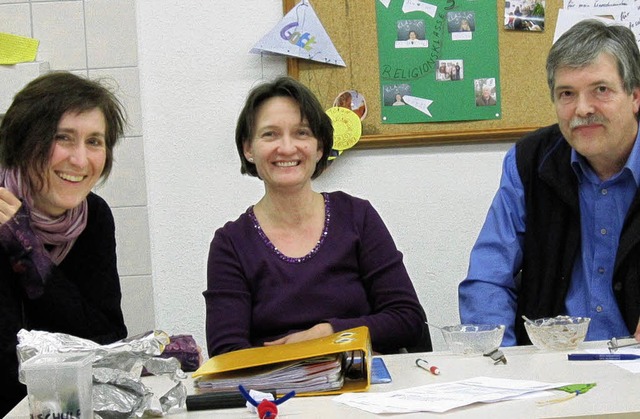 Rita Sprich, Martina Barton und Johann...ter-Hebelschule Schwerpunktthema war.   | Foto: Bernhard Ritter