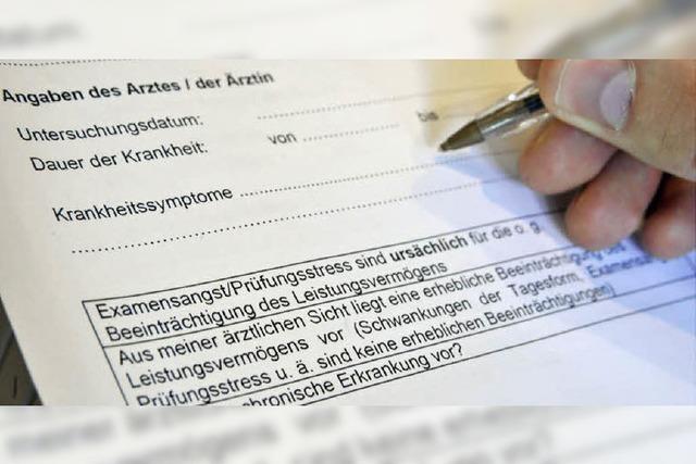 Krank bei der Prfung: Umstrittene Attestregelung der Uni