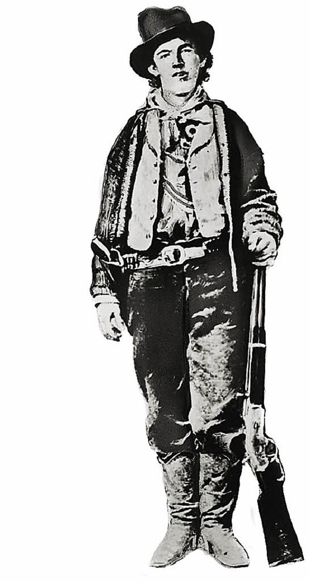 Billy the Kid nach einem Foto aus dem Jahr 1880.  | Foto: afp