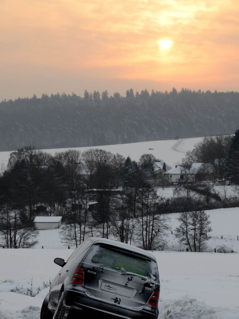 ...des anderen Leid. Dem Fahrer dieses Wagens ist Gott sei Dank nichts paasiert.