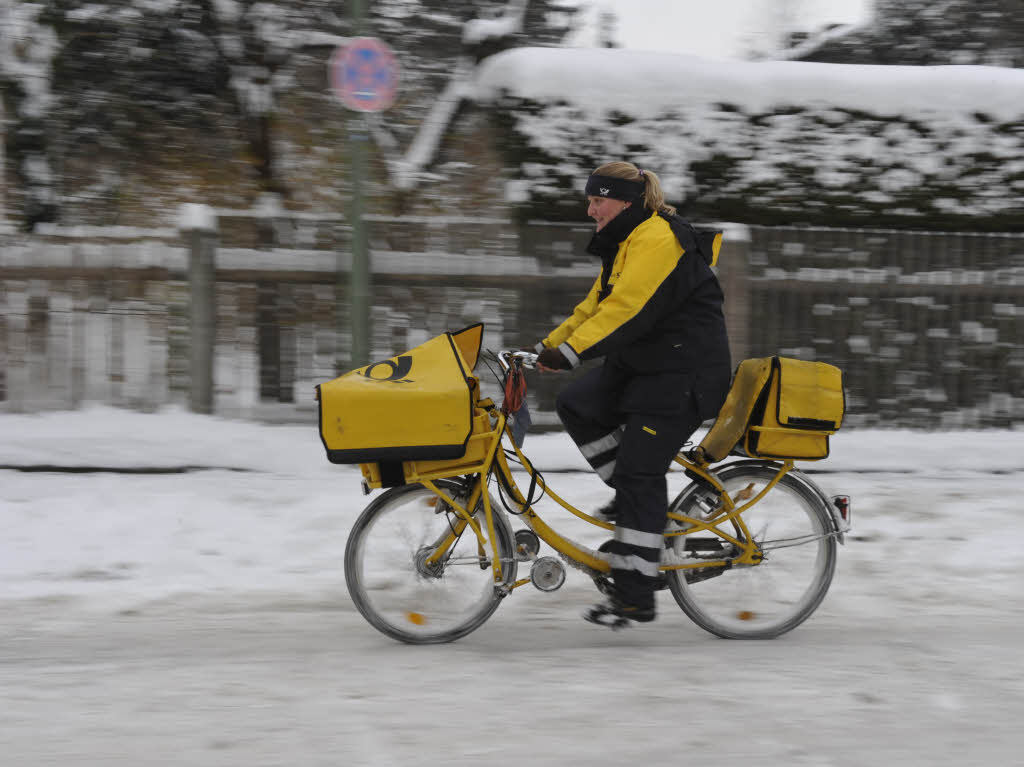 Schnee in Mnchen.