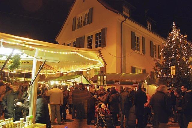 Martinsplatz im adventlichen Lichterglanz