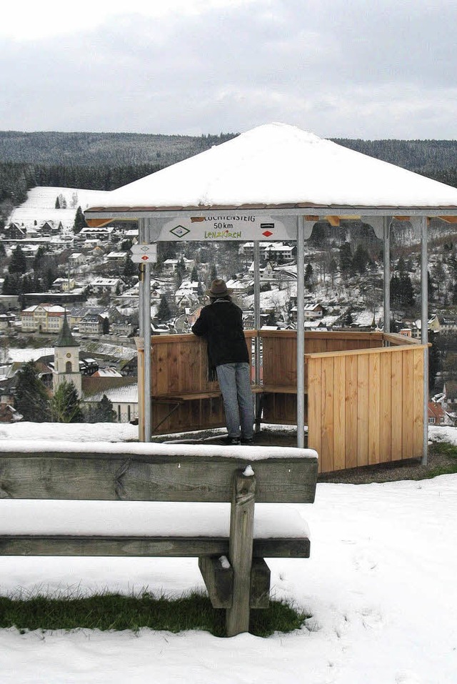 Aussichtspavillon auf der Schliecht am Geopark  | Foto: Manfred-G. haderer