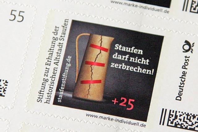 Staufener Briefmarke in BZ-Geschäftsstellen