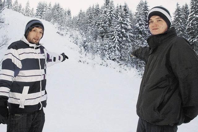 Zwei Studenten organisieren Snowboard-Spektakel