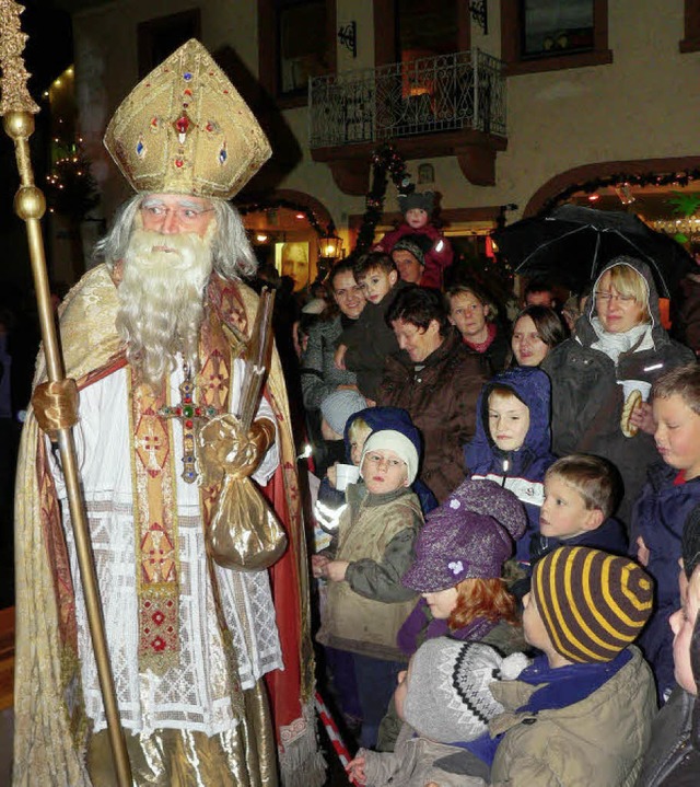 uerst prchtig kommt der Nikolaus in...Jahren auch Bernd Hechinger aufrecht.   | Foto: K. Meier