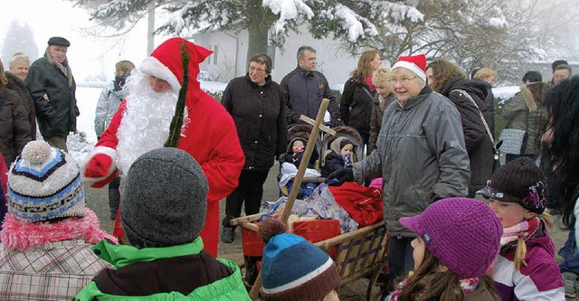 Was hat der Nikolaus wohl mitgebracht?   | Foto: Pia Grttinger