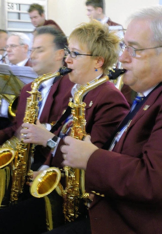 Stadtmusik beim &#8222;russischen&#8220; Adventskonzert.   | Foto: Maja Tolsdorf