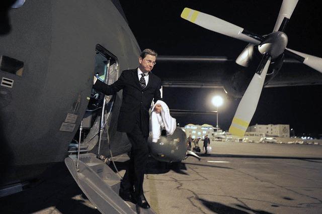 Außenminister Westerwelle reist für wenige Stunden in den Irak