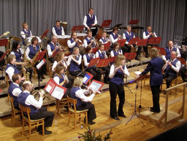 Der Musikverein Friedenweiler/Rudenber...e Orchester begeisterten die Zuhrer.   | Foto: Liane Schilling
