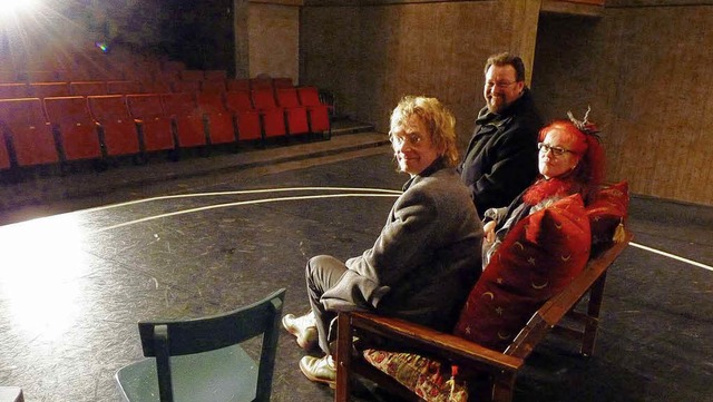 Theaterleiter Edzard Schoppmann (von l...findet heute der Tatort Kultur statt.   | Foto: PR