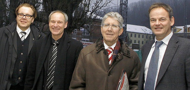 Spitzengesprch in der Feuerstein Gall...l Langensteiner und Guido Schneboom    | Foto: heidi fssel