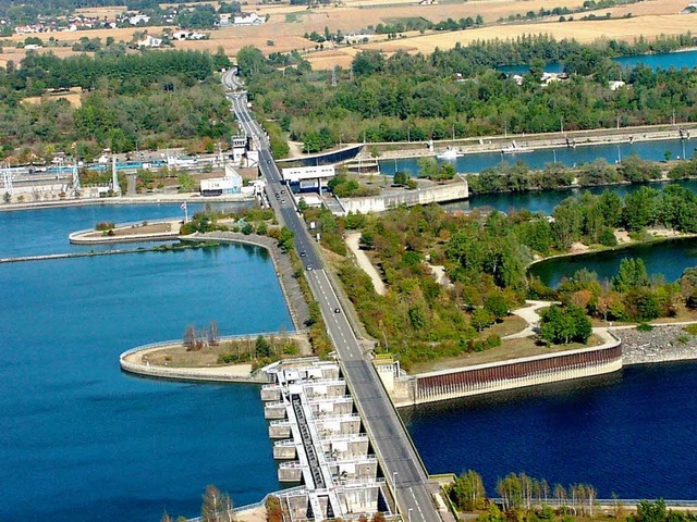 Die Staustufe bei Gambsheim  | Foto: eja