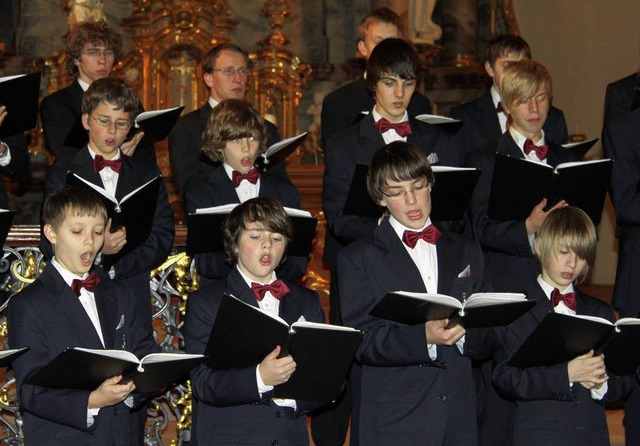 Ein ganz besonderes Gastspiel: der Aurelius-Knabenchor in Ettenheimmnster   | Foto: adelbert mutz