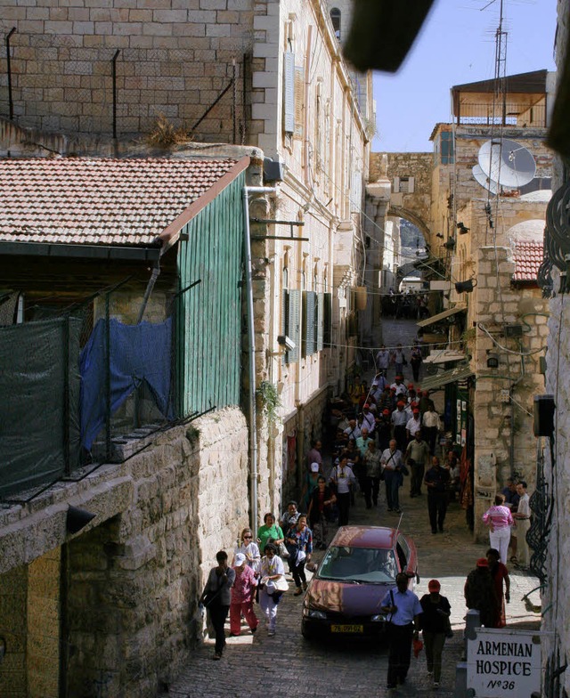 Die  Jerusalemer Altstadt ist ein male...t und Glaube sind dort allgegenwrtig.  | Foto: Manuela Mller