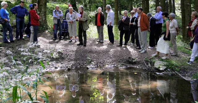 Der Hubertusweiher ist ein idyllischer...m &#8222;Erlebniswald Felsele&#8220;.   | Foto: Eva Korinth