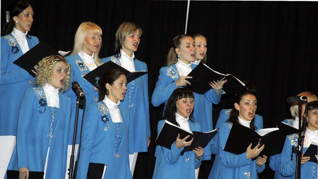 Beeindruckt jedes Jahr in der Region m...orgesang: der Chor Utro aus Russland.   | Foto: heidi fssel