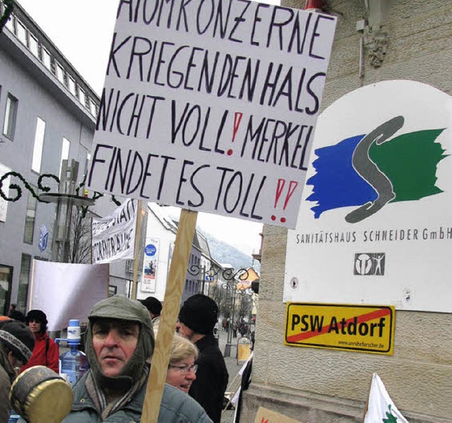 Gegner des Pumpspeicherkraftwerks &#82...ritisieren den Raumordnungsbeschluss.   | Foto: Gottstein