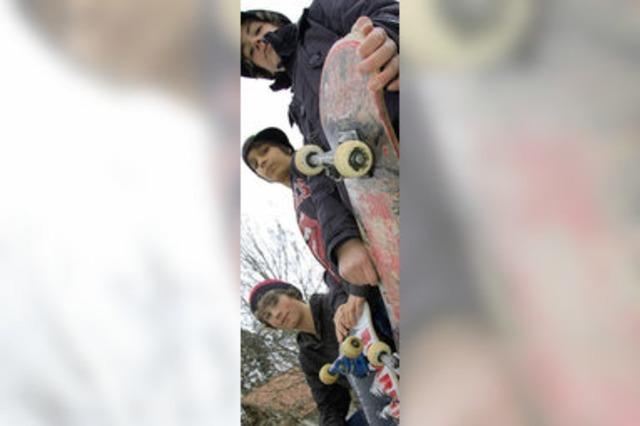 Drei träumen von Anlage für Wehrer Skateboarder
