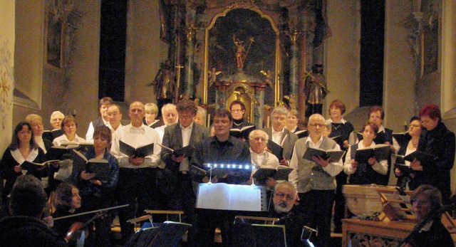 Der Kirchenchor beim Konzert in St. Peter und Paul  | Foto: Privat