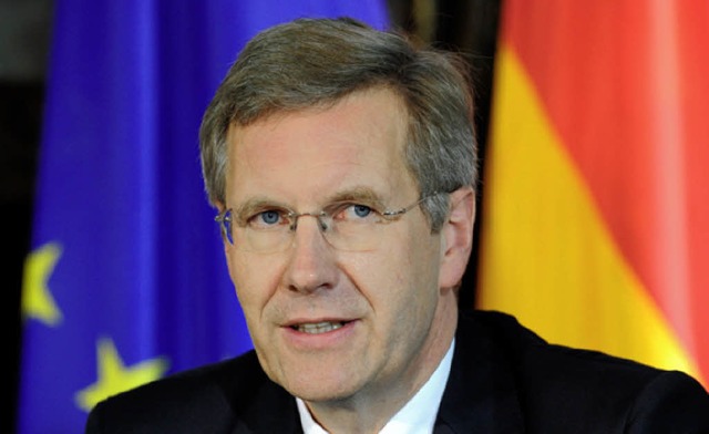 Bundesprsident Christian Wulff besucht Breisach.   | Foto: dpa