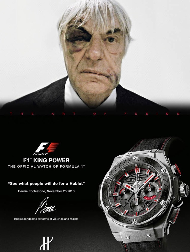 Werbung mit Veilchen: die Kampagne fr Hublot  | Foto: Hublot