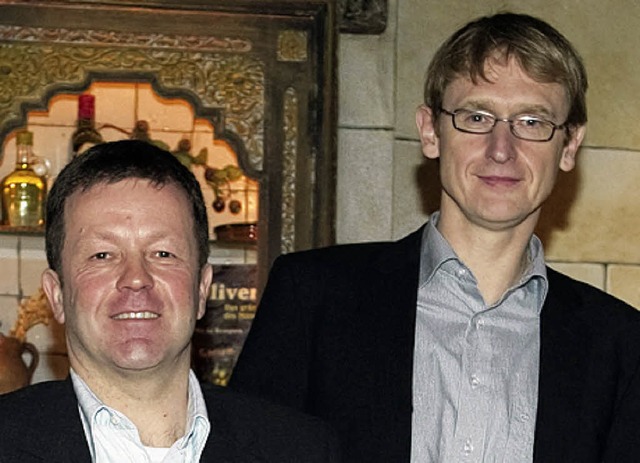 Uwe Schwerer (links) und Matthias Kaufhold   | Foto: GES