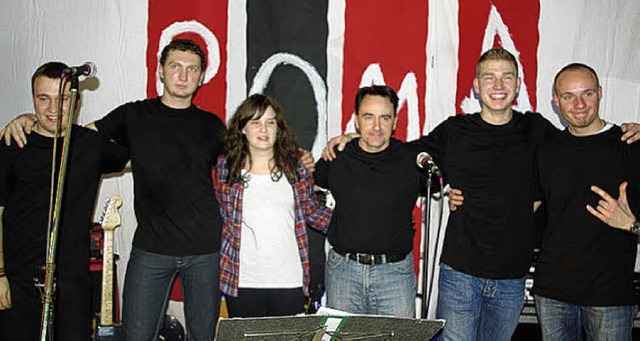 Rockten Oberschopfheim: (von links) Pa...chael Merz, Felix Kalt und Ralf Jehle   | Foto: B. Rderer