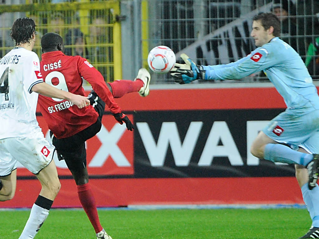 Der SC Freiburg im Stimmungshoch: 3:0 gegen Borussia Mnchengladbach.