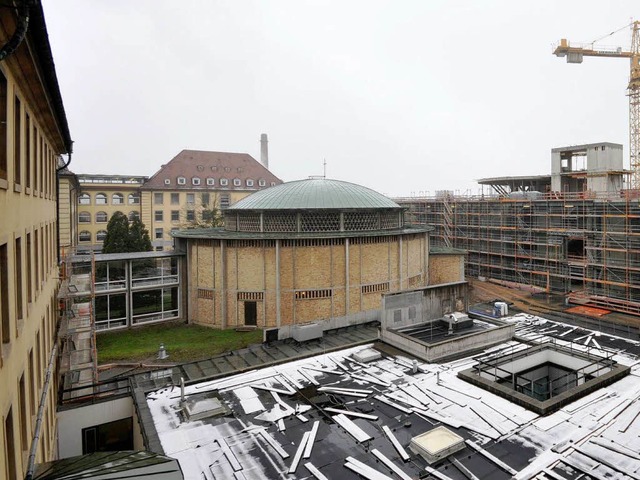 Plant weitere Baustellen: die Uniklini...sten, der noch im Bau befindlich ist.   | Foto: I.Schneider/T. Kunz