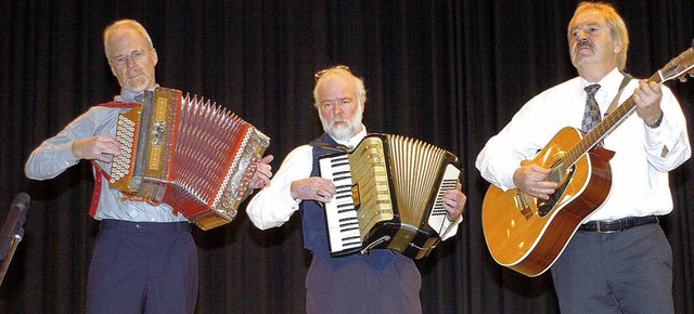 Begeisterten das Publikum mit ihrer al..., Klaus Steinhart und Jrgen Nssler.   | Foto: Jrgen Schweizer