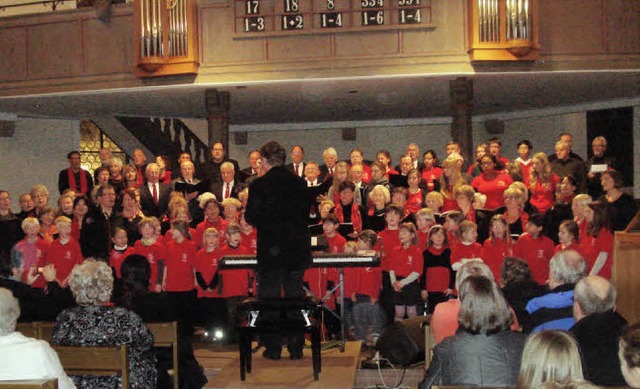 Das Konzert des Gesangvereins Weil unt...blikum &#8222;Oh du Frhliche&#8220;.   | Foto: Adrian Steineck