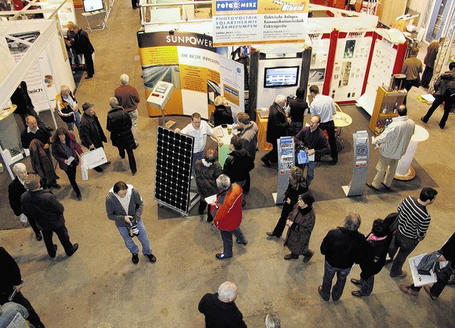 Die Fachmesse &#8222;Haus &#8211; Bau ...auen und Sanieren informieren wollen.   | Foto: BZ