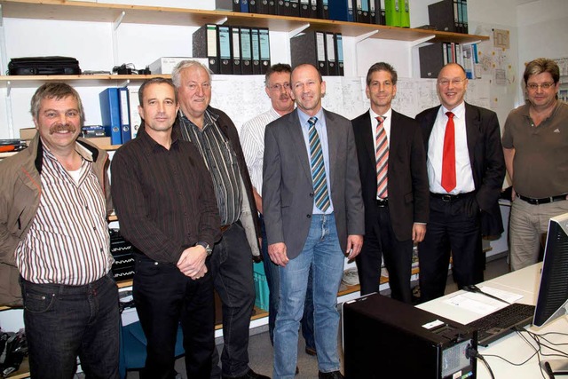 Josef Gatti, Martin Stulz, Waldemar H...Schle, Theo Binninger und  Otmar Lenz  | Foto: Wilfried Dieckmann