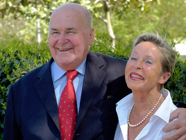 Ehrenbrger Eugen Martin mit seiner Frau Ingrid.  | Foto: Ingo Schneider