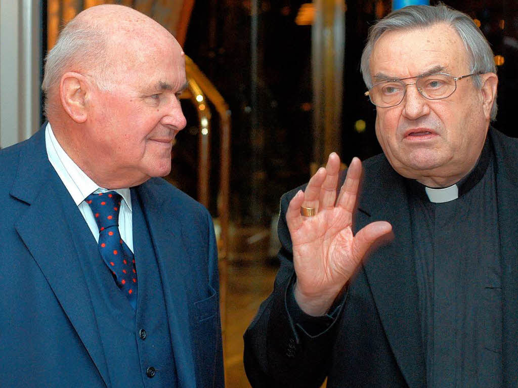 Eugen Martin mit Kardinal Karl Lehmann.