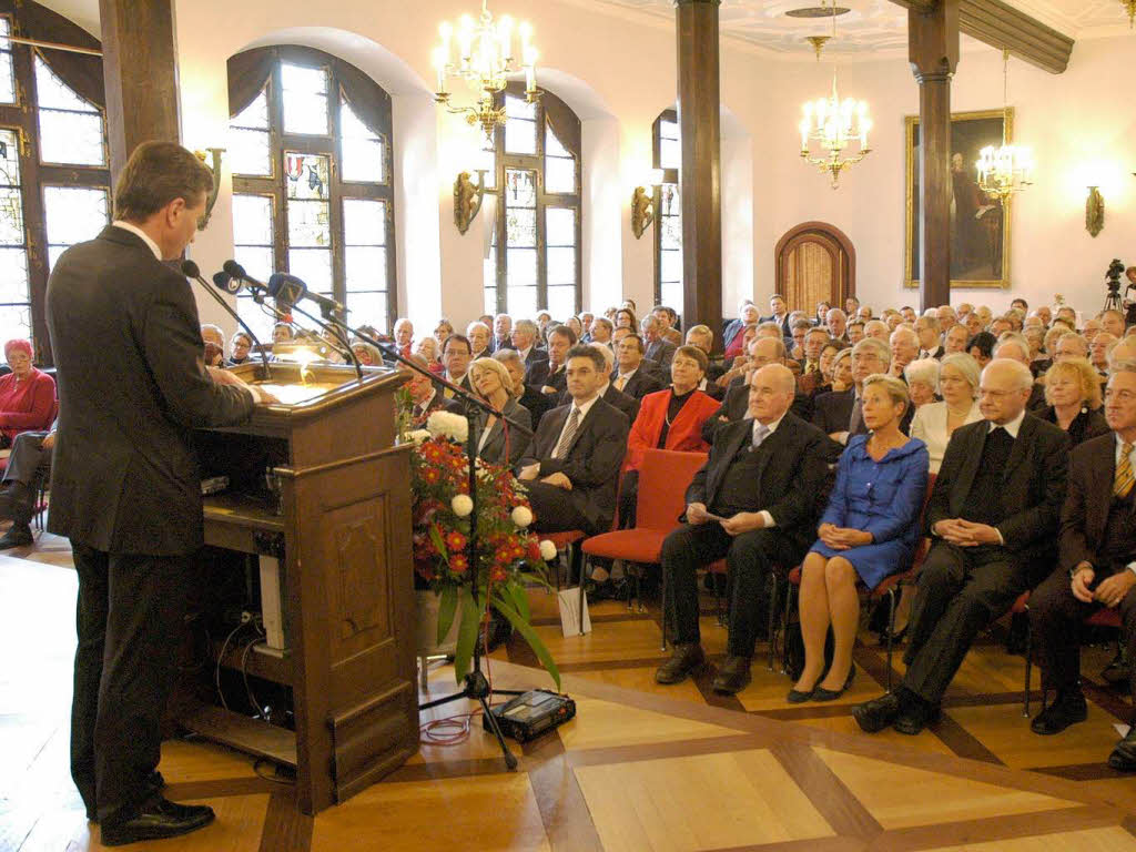 Verleihung des Bundesverdienstkreuzes im Oktober  2007.